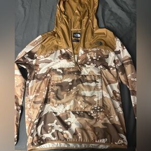 The North Face packable camo jacket